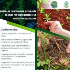 Seminario de capacitación en restauración de suelos y nutrición vegetal en la agricultura regenerativa