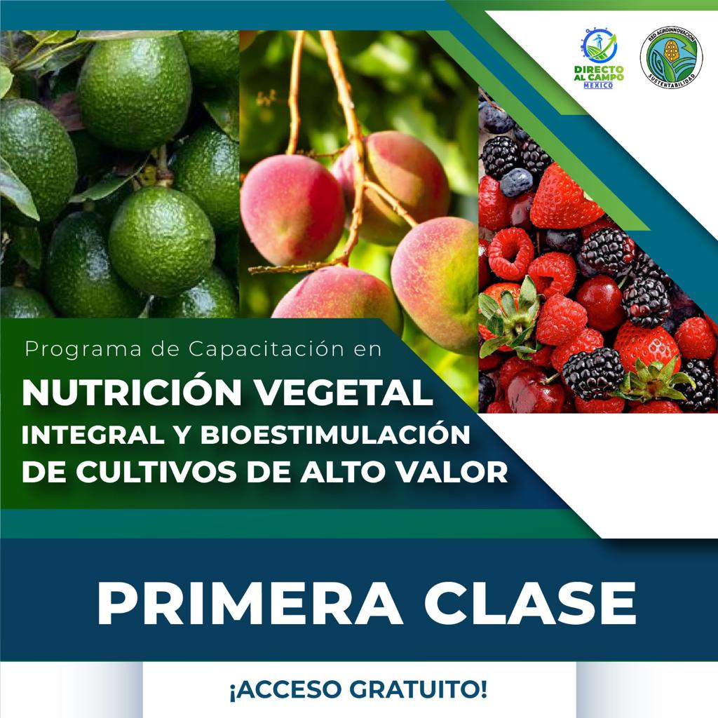 Primera Clase: Nutrición Vegetal Integral y Bioestimulación de Cultivos de Alto Valor