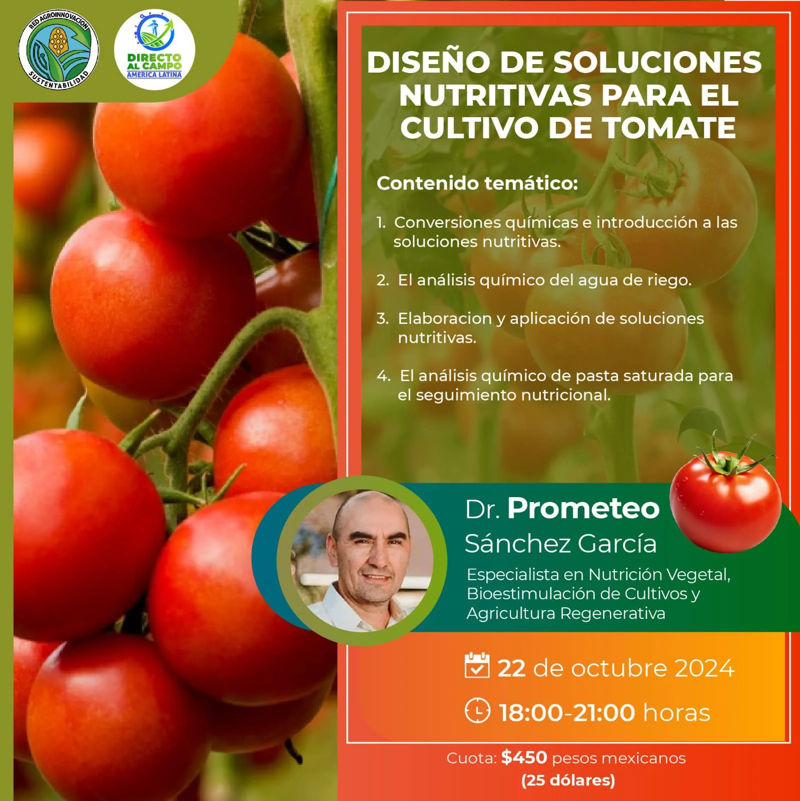 Diseño de Soluciones Nutritivas para el Cultivo de Tomate